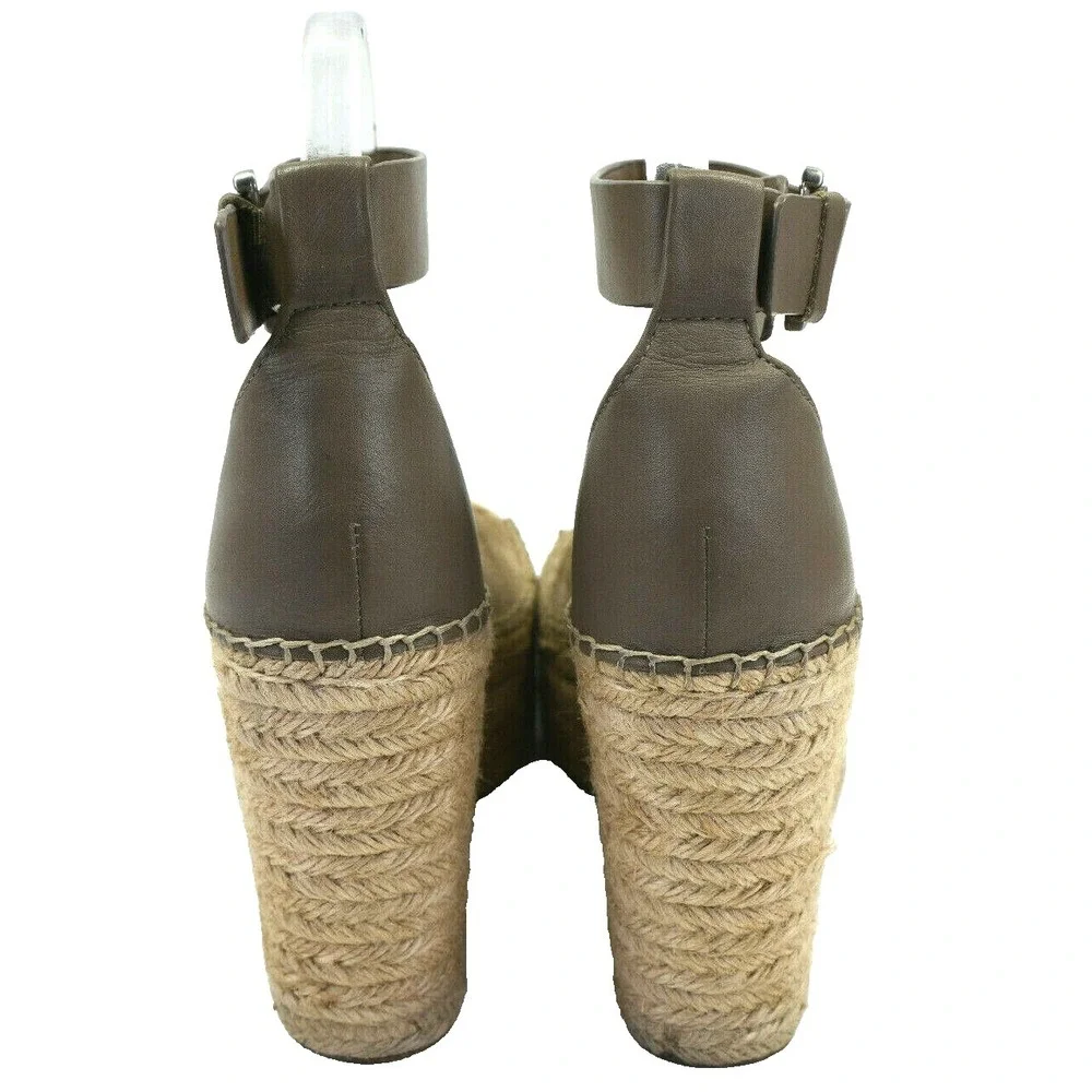 Marc Fisher Adalyn Women's Size 8 M Espadrille Wedge Sandals Peep‎ Toe Suede